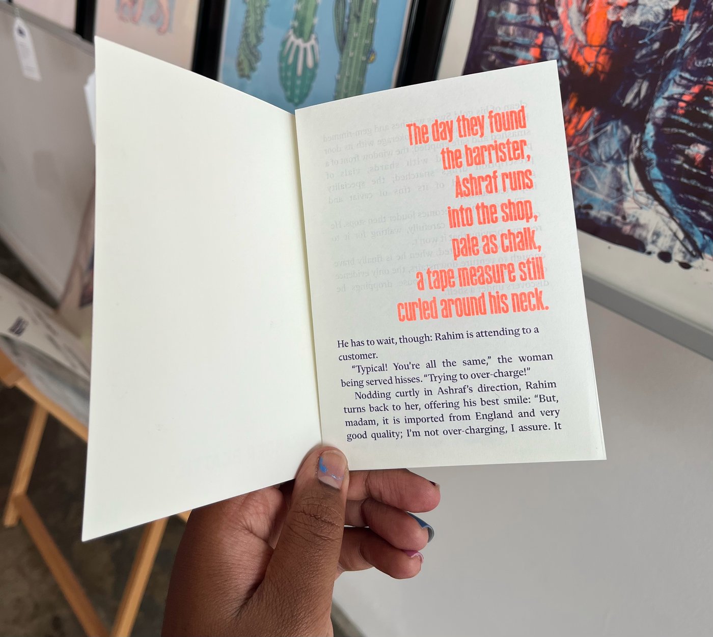The first page of the story.